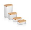 Ivy Food Container Set 2,1L / 0,9L / 0,35L x 2, Wood Lid