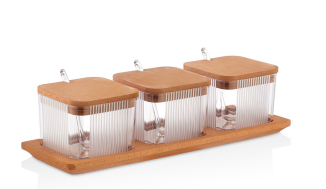 Caressa 0,45 L x 3 Storage Box Set W31S3