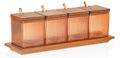 Lago Spice Jar Set of 4 with Spoons W78STR