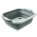 Collapsible Cutting Board with Colander