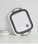 Collapsible Cutting Board with Colander