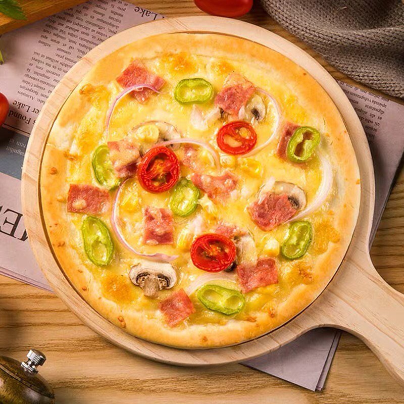 Rounded Wooden Pizza Server
