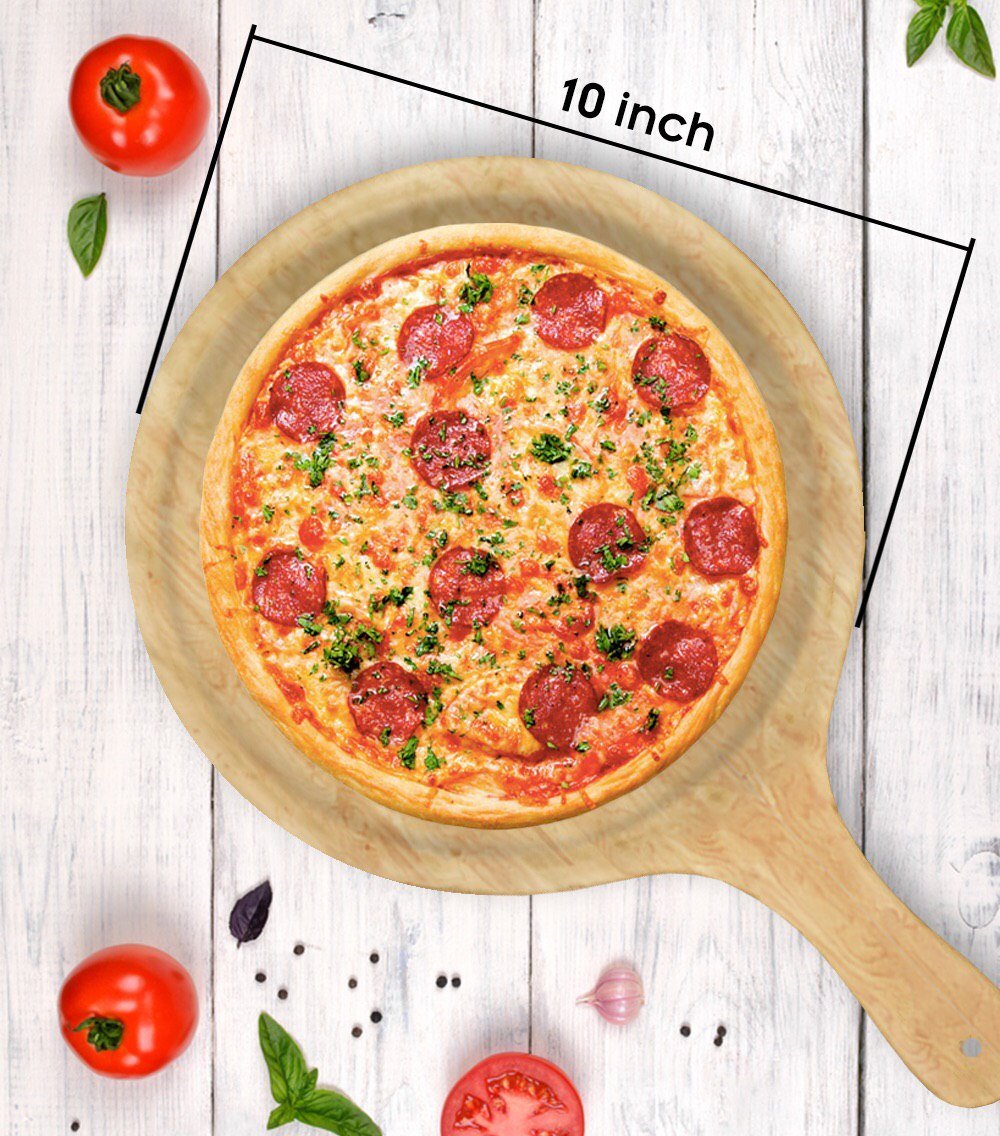 Rounded Wooden Pizza Server