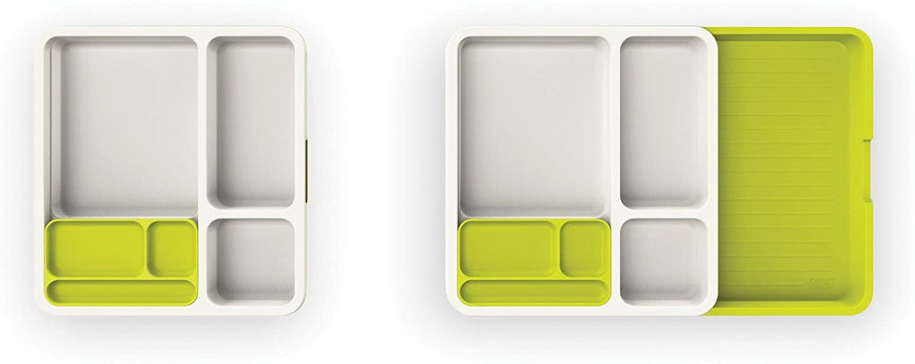 Drawer Organizer - White/ Green
