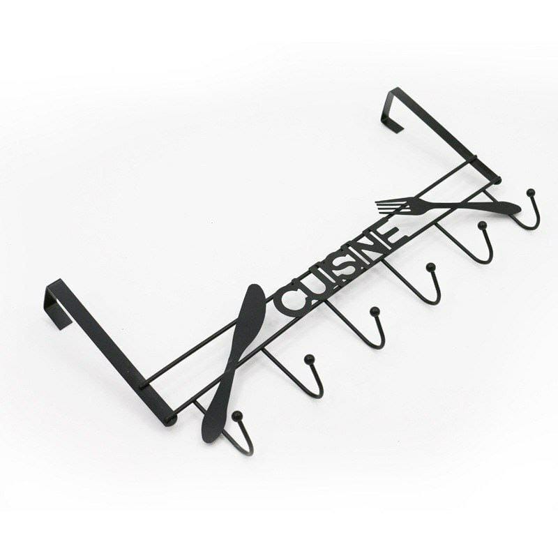 Metal door hanger without nails 6 hook