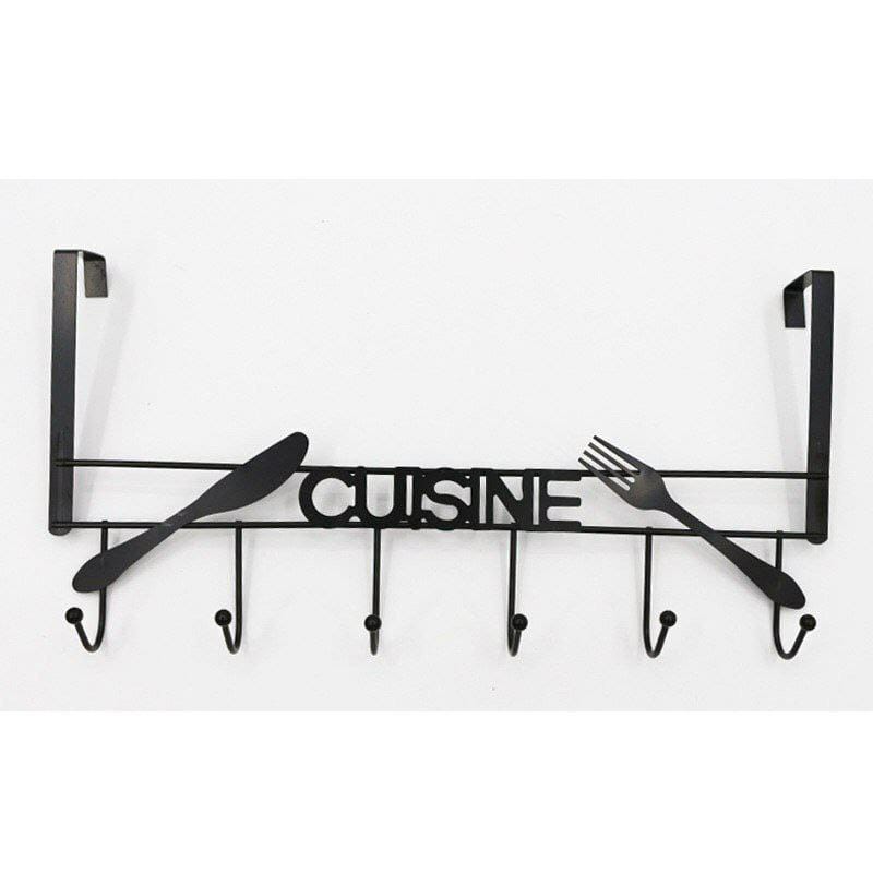 Metal door hanger without nails 6 hook