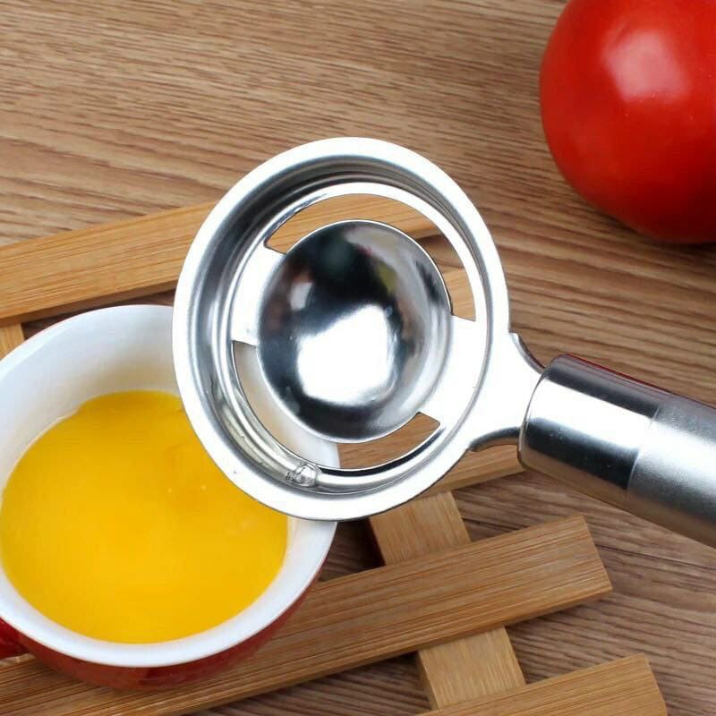 Stainless steel egg separator