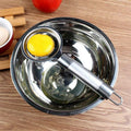 Stainless steel egg separator
