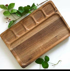 Bread Dessert Tea Snacks Wooden Serving Tray Plate