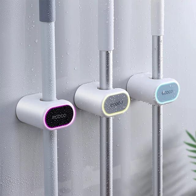 Water Resistant Material Hook Wall Hangers For Broom , Mop Storage _ ecoco bathroom
