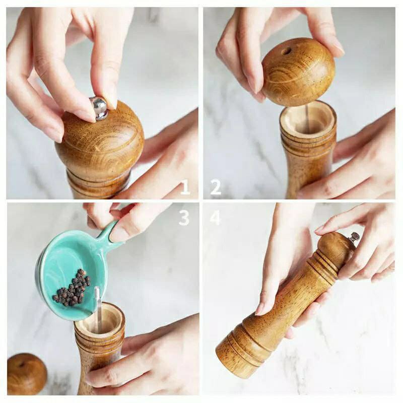 wooden classic Pepper Grinder small