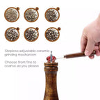 wooden classic Pepper Grinder small