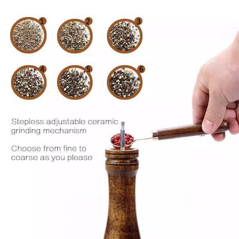 wooden classic Pepper Grinder small
