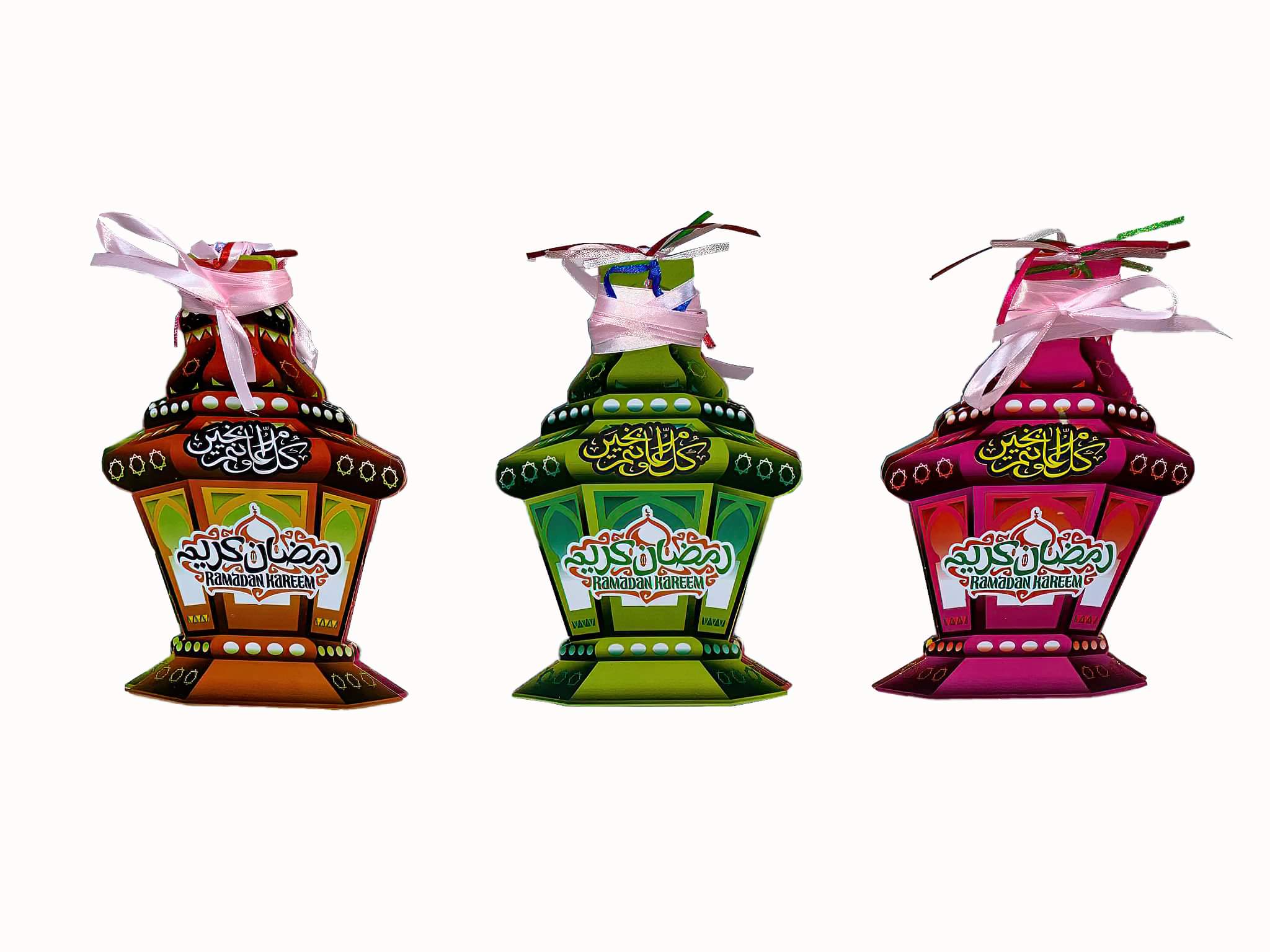 Ramadan decorations form a lantern