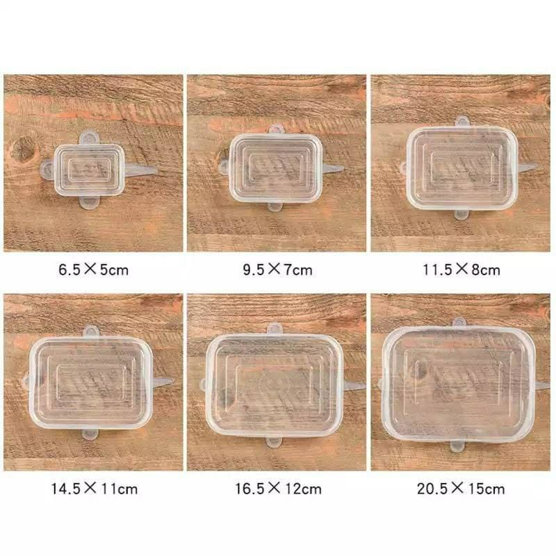 6pcs square silicone cover