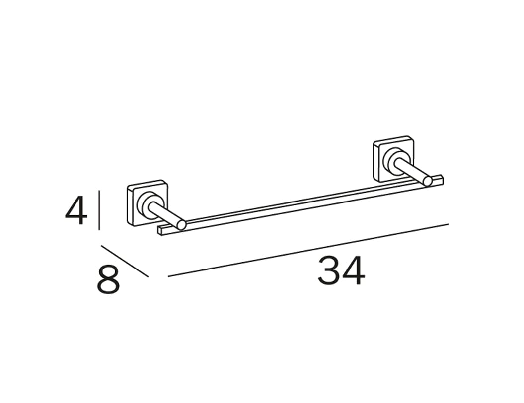 Inda Towel Holder  30 cm