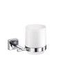 Inda wall-mounted tumbler holder with satined glass