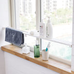 Double punching retractable adjustable storage shelf