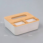 Tissue box and remote organizer