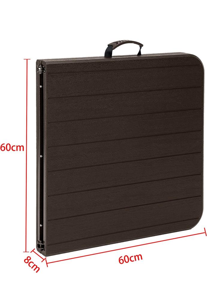 Portable Plastic Folding Table Black