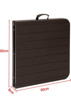 Portable Plastic Folding Table Black
