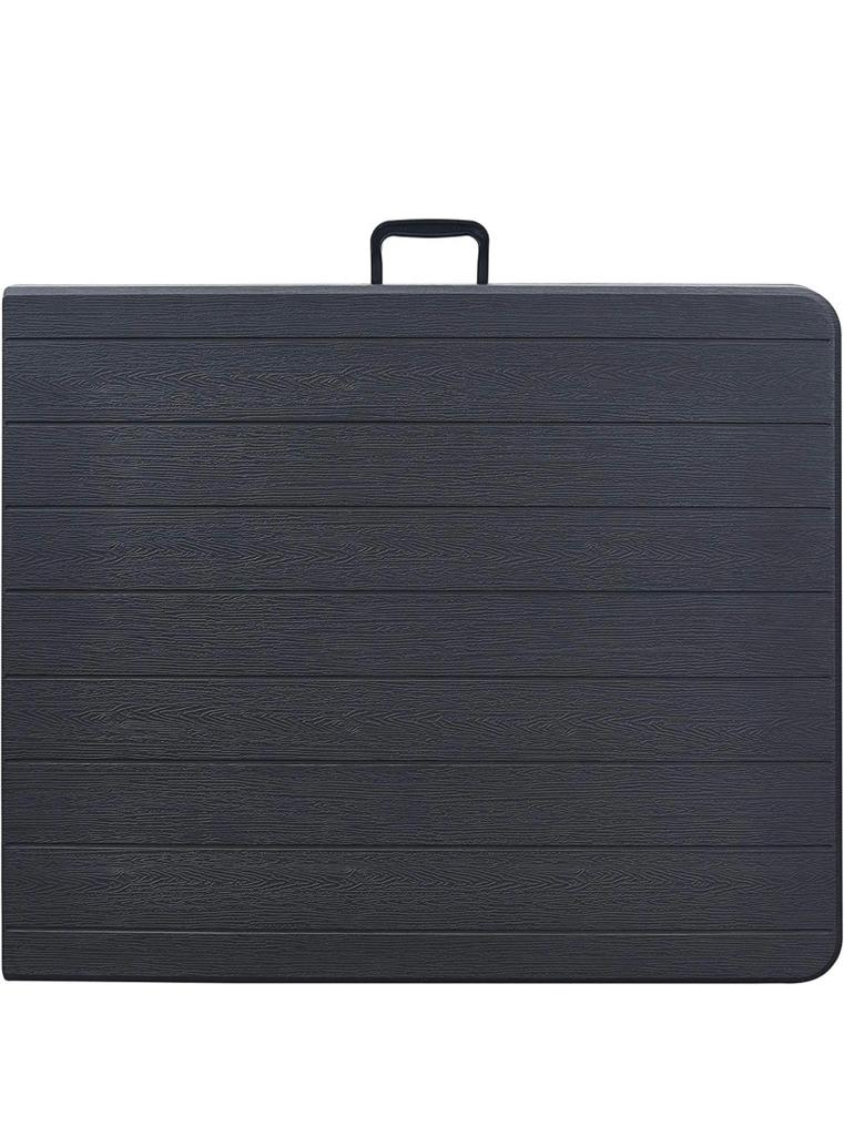 Portable Plastic Folding Table Black