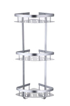 Stainless corner, 3 shelves