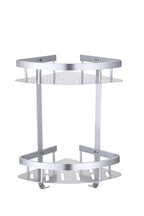 Stainless corner, 2 shelves