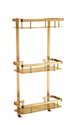 Shelves For Shower Corner 3 level Gold