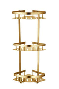 Stainless corner, 3 shelves (Gold)