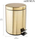 trash basket stainless gold 3 L