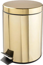 trash basket stainless gold 3 L