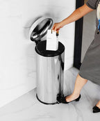 Primanova Domed Lid Steel Trash Can 30L