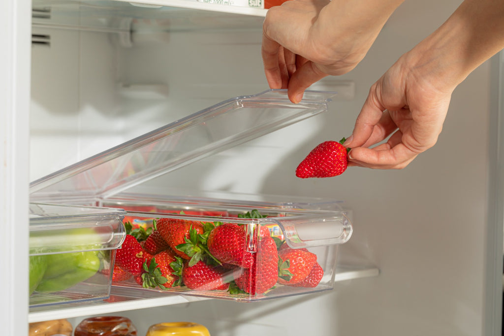 refrigerator organizer with cover
