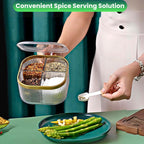 4-compartment acrylic spice organizer
