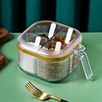 4-compartment acrylic spice organizer