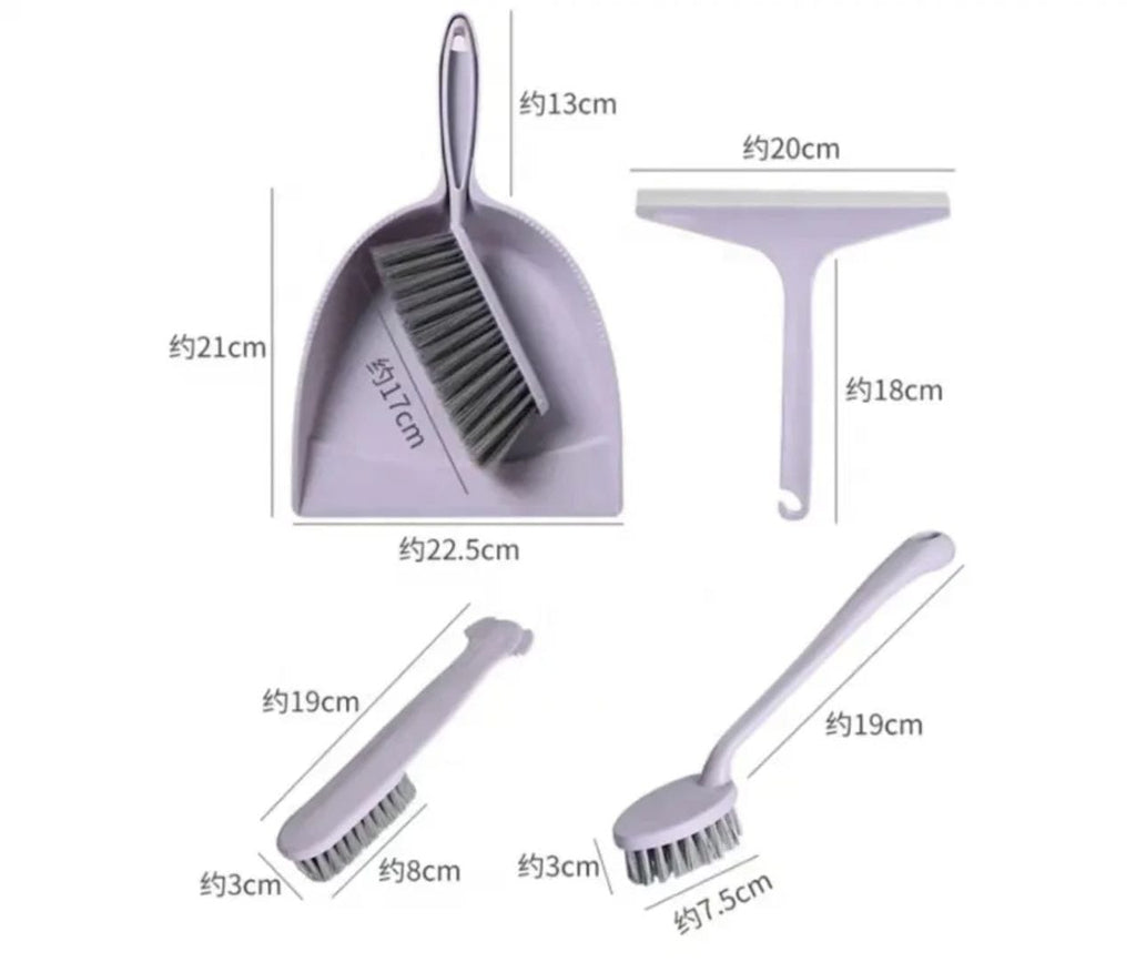 The complete 6-in-1 broom set
