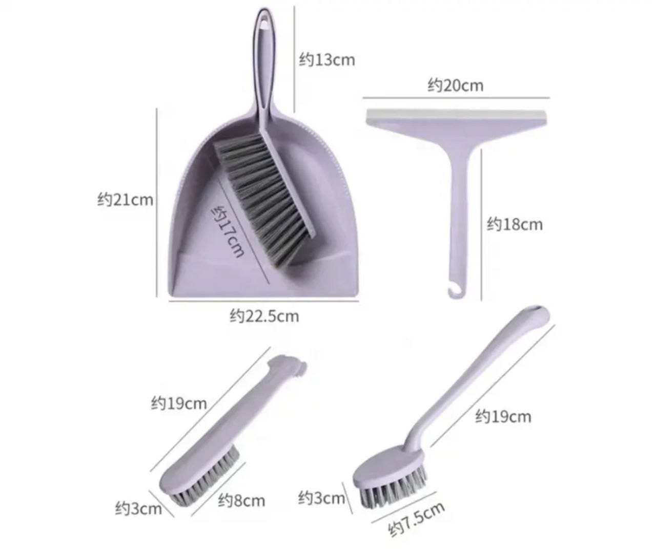 The complete 6-in-1 broom set