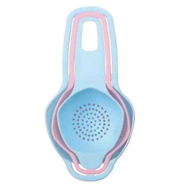 3-in-1 kitchen set + colander, funnel, and egg insulator