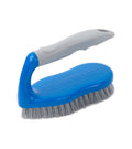 tile brush with silicone handle