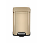 Stainless square pedal basket, Champagne , 6 litres