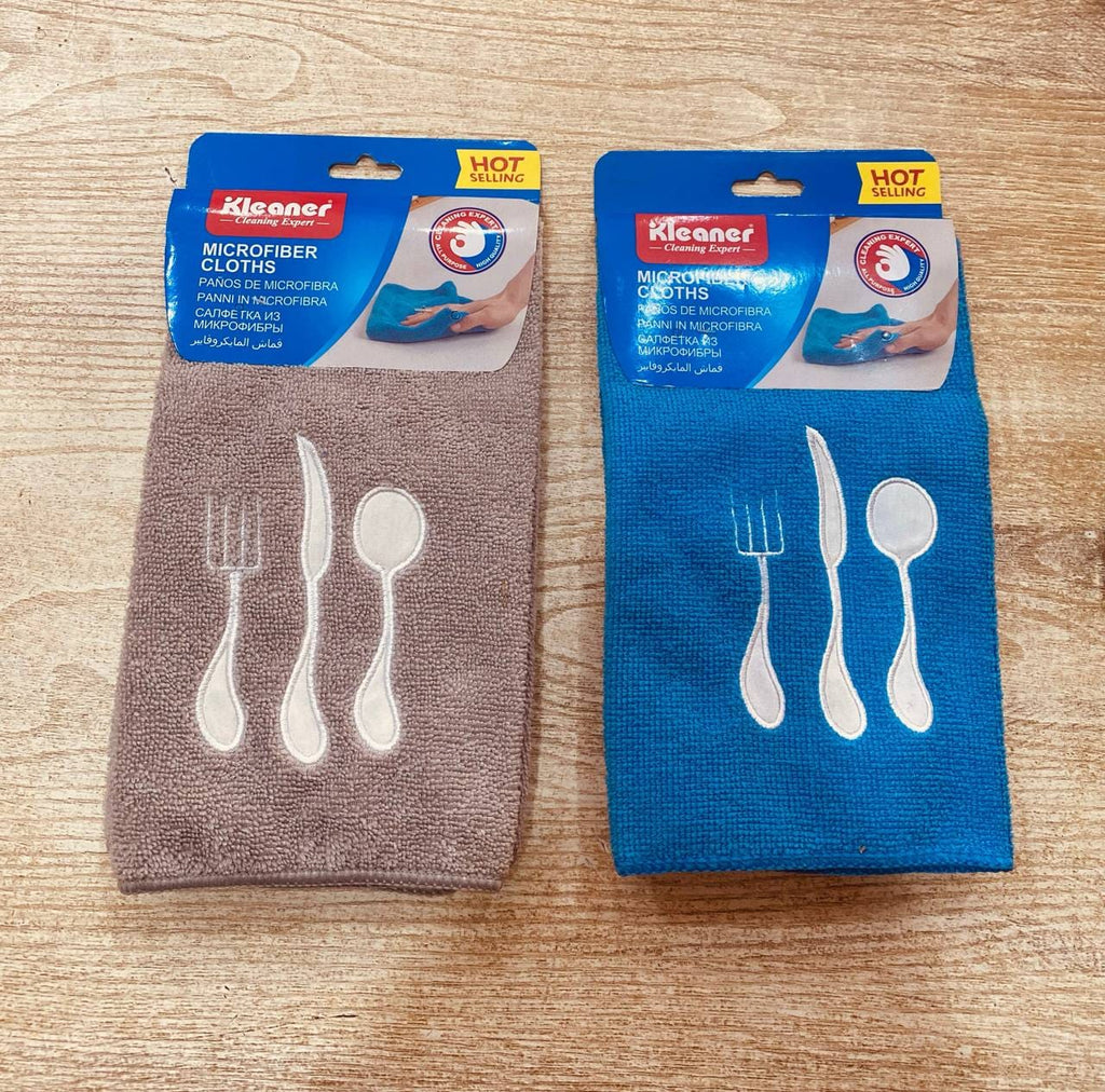 Cleaner Towel Set 2 Pieces (40*48 cm) Microfiber Blue - KG0022