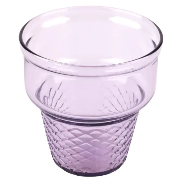 Pasabahce Mini Cornet Ice Cream Cup - 245ml Color:Purple