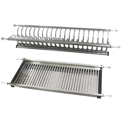Cabinet Dish Drying Rack With Stainless Steel Drawer (60CM)