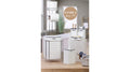 طقم حمام ٦  قطع سيلفر ابيض