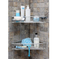 Aluminum Bathroom Shelf 2 Pieces Matte Anodized Paloma Primanova