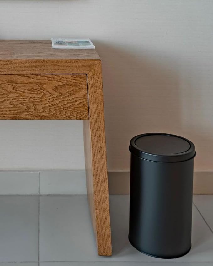 Trash Basket Stainless 304 Black 5L
