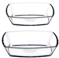 Pasabahce Tokio Rectangular Plates Set - 2 Pieces
