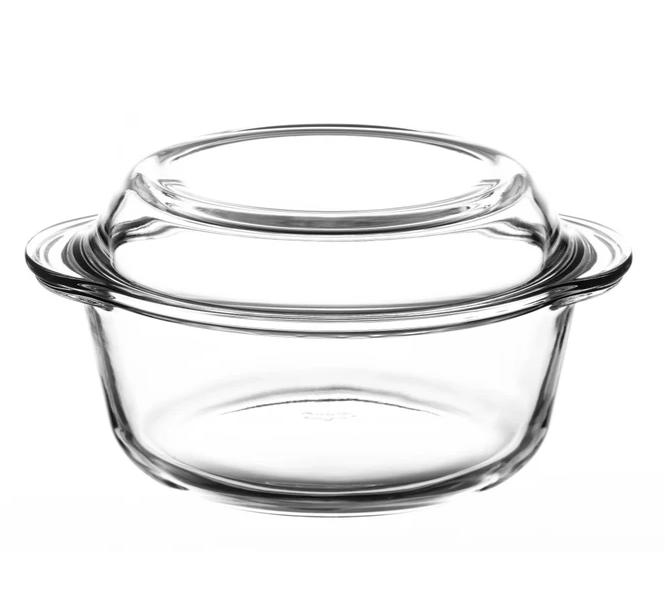 Borcam Round Casserole with Cover - 1.45L