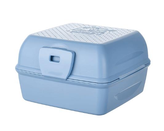 Blue lunch box container